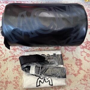 MCM Black and Dark Gray Duffel Bag